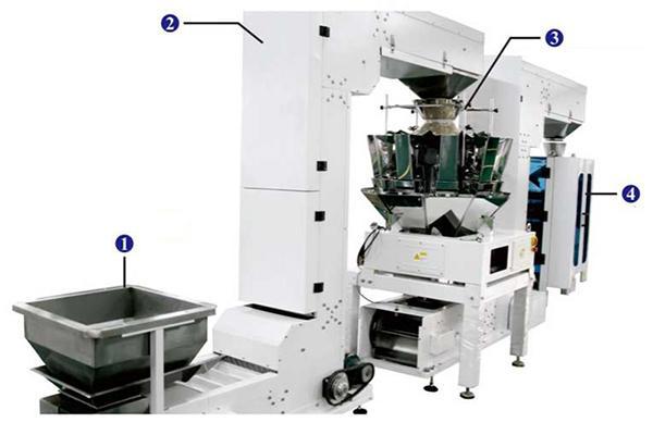 JW-LCX3 Form, Fill and Seal Bagging System，with 14 heads weigher